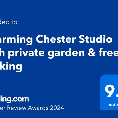Charming Chester Studio With Private Garden & Free Parking Zewnętrze zdjęcie